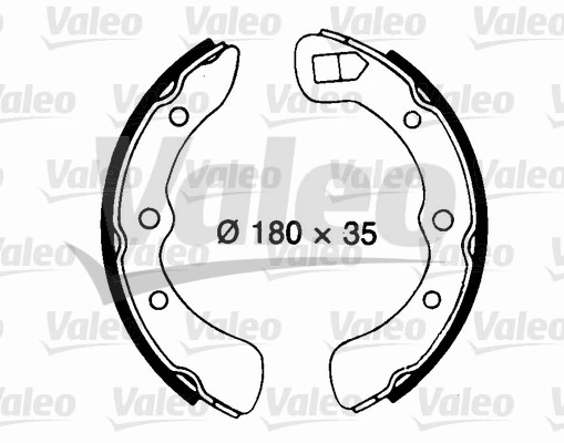 valeo 562696 Комплект гальмівних колодок