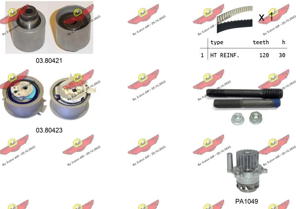 autokit 045056PA3 Водяний насос + зубчастий ремінь