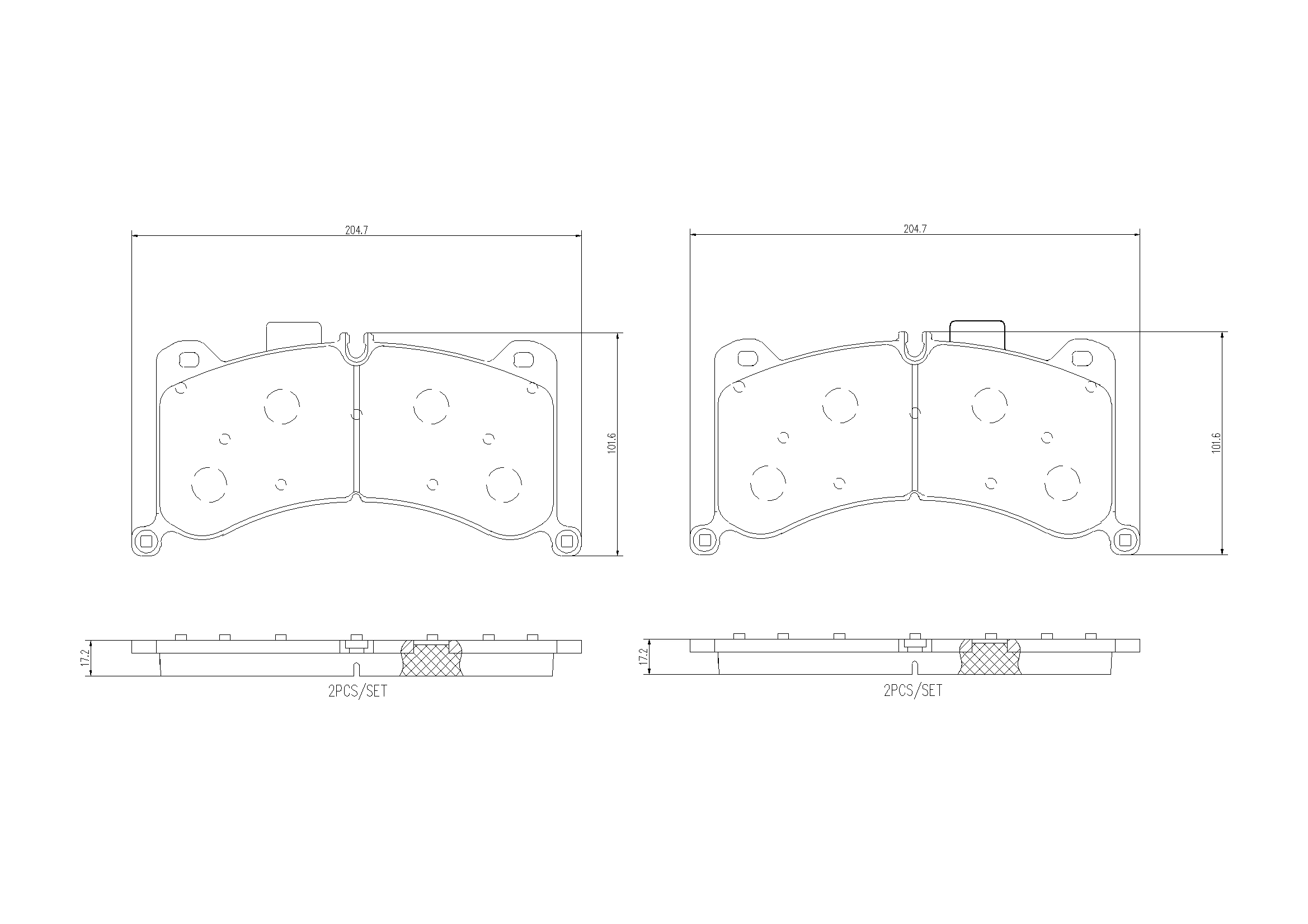 brembo P85183 Комплект гальмівних накладок, дискове гальмо